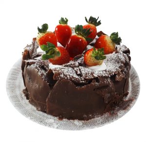 Bolo Mousse de Chocolate com Morango