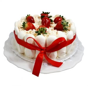 Bolo Morango com Creme